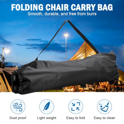 Camping Chair Bag Replacement, Camp Folding Chair Bag, Black, 1Pack (Just A Bag, No Chair) - color: Black