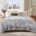Luciphia Large Waterproof Dog Blanket for Pet Washable Liquid Proof Bed Intimacy Protection Shaggy Plush Calming Long Faux Fur Couch Cover Calming Cat Throw Blankets, Mist Grey, 60" x 80" - color: Mist Grey, size: 60"x80"