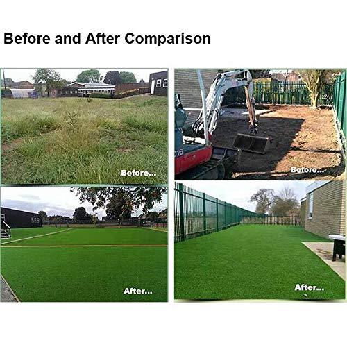 Petgrow Artificial Grass Rug 6.5 FT x10 FT(65 Square FT), Realistic Indoor Outdoor Garden Lawn Landscape Patio Synthetic Turf Mat- Thick Fake Faux Grass - size: 6.5 FT x10 FT(65 Square FT)