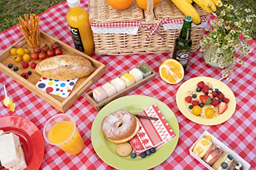 POSATE Plastic Plates Disposable 60 PCS, Heavy Duty 30 Dinner Plates 10.25" and 30 Dessert Plates 7.5" for Party, Green - color: Green