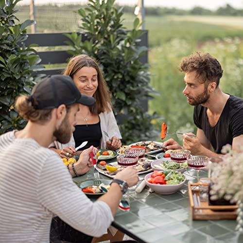 5 Pack Camping Utensils, 4-in-1 Portable Stainless Steel Cutlery with Fork, Spoon, Knife, and Bottle Opener - Lightweight, Detachable, and Durable Camping Silverware for Outdoor Events and Adventures - color: 5 Sets - Red, Yellow,Blue, Green, Black