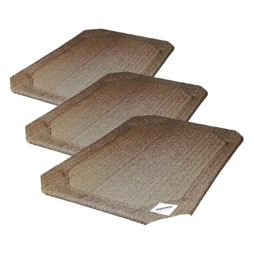 Coolaroo Original Pet Bed Replacement Cover - Nutmeg - Large (43.5" x 31.5") (Pack of 3) - color: Nutmeg, size: Large (Pack of 3), style: Large