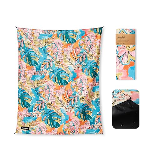 Nomadix Festival Blanket - Perfect for Picnics, Camping, & Lawn Seating - Plush Top & Water Resistant Base - Made with Post Consumer Recycled Materials - Jungle - 60x72 - color: Jungle
