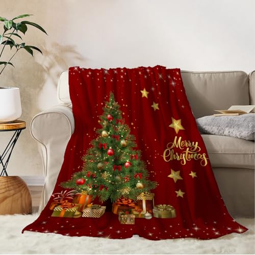 YeeJu Christmas Throw Blanket Kids Small Red Christmas Tree Blanket for Girls Boys Child Baby Bed Soft Lightweight Fuzzy Plush Fleece Blankets and Throws Xmas Winter Holiday Blanket 40x50 - color: Chrsitmas-26, size: 40"x50"