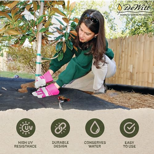 Dewitt SBLT4300 Sunbelt Woven Weed Barrier Landscape Fabric Ground Cover, 4-Foot Width x 300 Feet (4 Pack) - size: 4 Pack, style: 4' x 300'