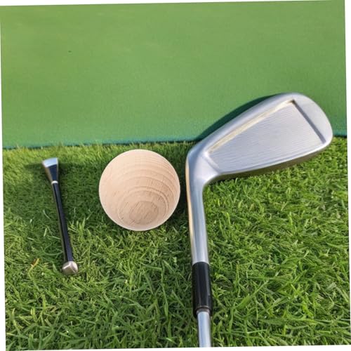 TOYANDONA 5PCS Wooden Croquet Balls Set for Outdoor Lawn Games Sturdy Solid Wood Balls for Backyard Croquet DIY Crafts and School Projects