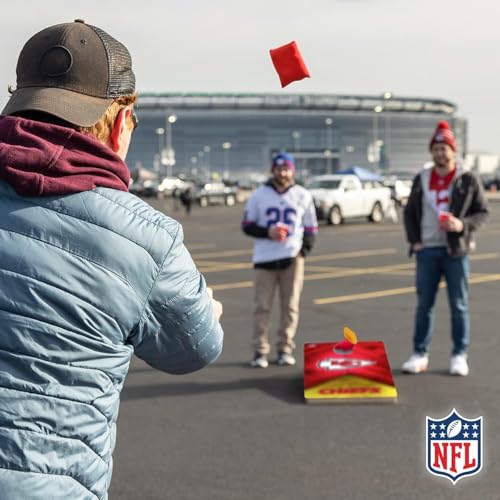 Wild Sports NFL Kansas City Chiefs 2' x 4' Regulation Size Solid Wood Cornhole Set with Direct Print HD Team Graphics