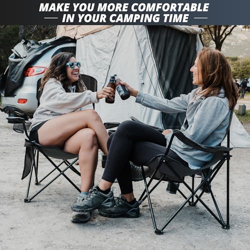 Folding Outdoor Beach Camp Chair with Cup Holder, Storage Pocket, Waterproof Bag Outdoor Arm Chair, Supports 225LBS, Black - color: Black, size: Small