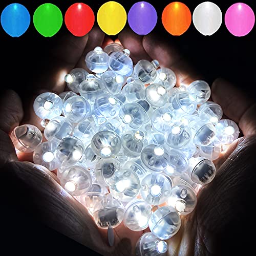 Aogist 200pcs White Balloon Light,Long Standby Time Waterproof Mini Ball Light,Round LED Flash Lamp for Paper Lantern Balloon Party,Wedding,Birthday,Festival,New Year and Christmas Decorative - color: White, size: 200 PCS-STANDARD