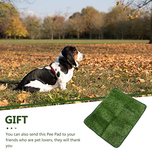 Pet Mat Doggie Pee Pads Artificial Grass Mat Artificial Grass for Dogs Dog Potty Grass Vivid Fake Grass Potty Portable Pet Pee Pad Turf Grass Cats and Dogs TPR Potty Pad - size: 58.5X46X2CM