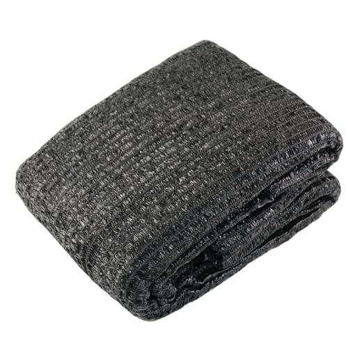 SUN GUARD Sunshade Net | 8' x 10' Black HDPE | UV Protection | Breathable Knitted Fabric | Reinforced Grommets | Versatile Outdoor Use - color: Black, size: 8' x 10'