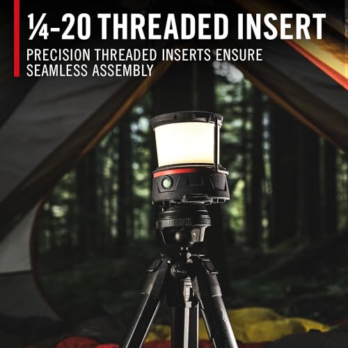 COAST EAL10R 500 Lumen Rechargeable Emergency Camping Lantern with Red Flashing Mode, Carabiner, Diffuser, Foldeable Handle, Moonglow™ Low Mode, 72 Hours of Runtime