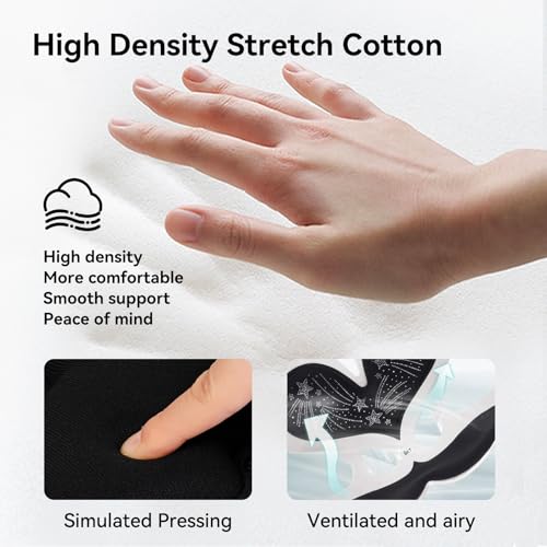BKT Seat Cushion Chair Ergonomic Office Chair Cushions Lumbar Support for Seat Pillow Ideal for Students Office Workers Nursing Mothers Long Sitting Outdoor Fishing Floor - color: Heart Diamond Version L-black