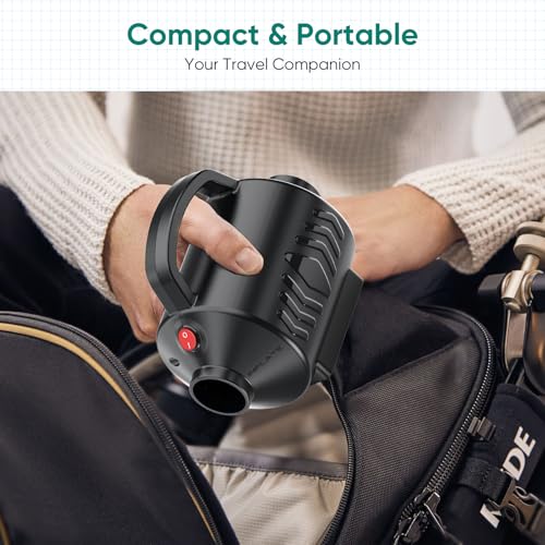 Electric Air Pump for Inflatable Pool Toys - High Power Quick-Fill Air Mattress Inflator Deflator Pump for Pool Float Raft Gymnastics Track Mat, Portable Air Pump 4 Nozzles AC 110-120V (400W)