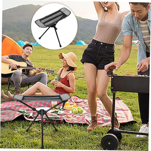 ibasenice Ultralight Portable Camping Chair Foot Rest Foldable Hammock Seat for Outdoor Compact Camp Stool Quick-fold Mechanism Camping Foot Rest Attachment