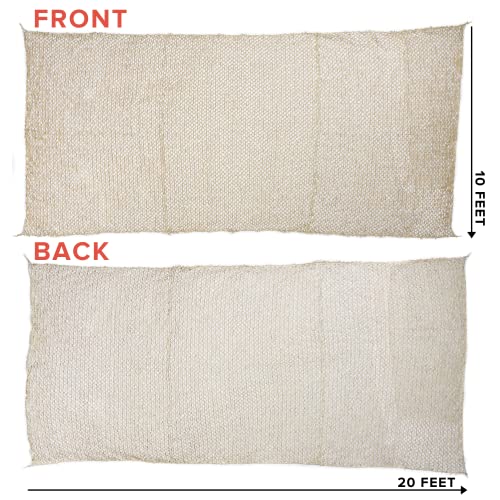 CamoSystems Reinforced Camouflage Netting | 3D Camo Nets, Waterproof & UV Protection, Silent Rip-Stop Fabric - color: Desert - Light Tan/Tan, size: Large, 9'10" x 19'8" L
