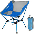 MARCHWAY Ultralight Folding Camping Chair, Heavy Duty Portable Compact for Outdoor Camp, Travel, Beach, Picnic, Festival, Hiking, Lightweight Backpacking (Bright Blue) - color: Bright Blue