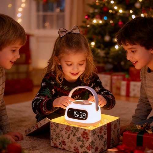 QANYI Kids Lanterns,Portable and Rechargeable Night Light for Kids Room with Dimmable and Clock Time, LED Camping Lantern Emergency Lights Hanging and Table Lamp for Home,Tent,Camp,Girls - style: Modern