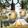 Brightown 75FT Solar String Lights Outdoor Waterproof with Remote, Solar Patio Lights with 35 Shatterproof LED Bulbs, 3 Light Mode, Dimmable & Timer, Hanging String Lights for Porch Garden Bistro - size: 75FT G40