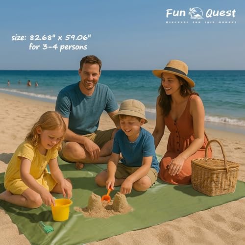 Picnic Blanket Waterproof – Packable Sand Proof Beach Blanket (0.42lb/0.66lb), Compact & Foldable, Fits in Pocket with Integrated Stakes, Ideal for Camping, Hiking, Travel, Concert, Festival - size: Military Green Burger 59.06" x 39.37"