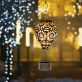 Hot Air Balloon Solar Lantern,Hanging Lantern Outdoor Waterproof Decorative Metal LED Solar Lights for Trees Patio Garden Yard Porch Decor, Gold - style: Gold
