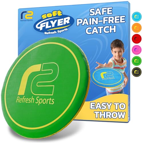 Soft Flying Disc – Fun Outdoor Toy for Kids, Teens & Adults – Easy to Catch - Fun Summer Gifts for Kids - Pool & Beach Games – Holiday Present Summer Gift for Boys & Girls Ages 3 4 5 6–12+ - color: Green