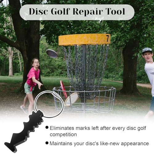 CIATBYYJ Repair Tool for Disc Golf, Portable Disc Golf Edge Maintenance Tool, Light Blue Flying Discs Maintenance Tools for Discs Golfs Accessories for Scratch Stains Repair