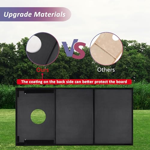 Cornhole Set, Regulation/Tailgate Size Cornhole Boards with 8 Bean Bags and Carrying Case, 4x2/3x2 Corn Hole Outdoor Game Toss Board for Adults Outside Activities - color: 4'x2' America Flag