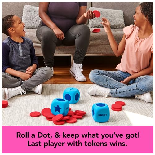 Spin Master Games, Left Center Right Giant Edition, Family Game for Indoor & Outdoor Fun with Big Oversized Board, for Family and Kids, 2-4 Players, Ages 6 & Up - style: Giant Left Center Right