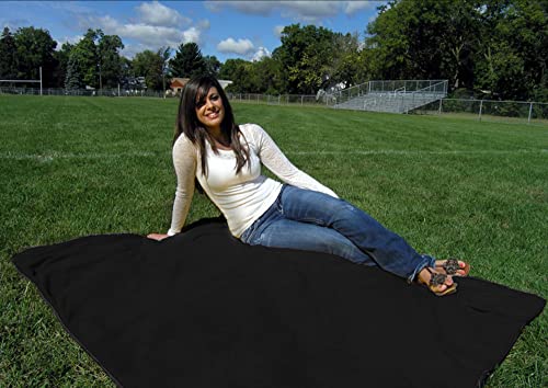 Ultimate SportsWrap - PATENTED - The Only WEARABLE Weatherproof/Stadium/Picnic/Sports Blanket, complete with Upper and Lower Zippers, Lined & Adjustable Hood and Inside Hand Warmers, 70" X 58"