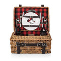 Picnic TIME Disney Mickey Mouse Champion Wicker Picnic Basket for 2 with Deluxe Cutlery Service Kit, Large Suitcase Style Picnic Set with Leatherette Handle, (Red and Black Buffalo Plaid Pattern) - color: Disney Mickey Mouse - Red & Black Buffalo Plaid Pa