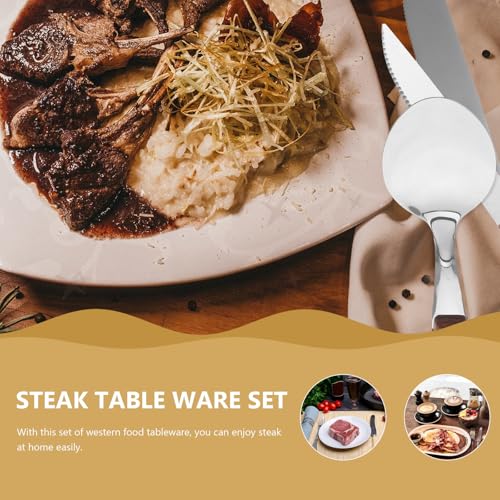 Stainless Steel Flatware Set with Wooden Handles, Fork Spoon Knife Chopstick Kit, Portable Camping Cutlery Set with Gray Carrying Bag for Outdoor Dining and Western Restaurant Use