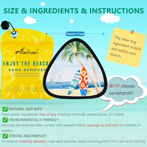 Triangle Sand Remover for Beach Cleaner Eraser Beach Trip Travel Accessories Essential Summer Vacation Must Have Cruise Ship Stuff Thing Need Gear Travel Gift Supplies Item for Family Women Dog - color: 1pcs Coco Yellow