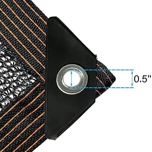 winemana 40% Black Shade Cloth, 3.3 x 6.6 FT Durable Mesh Tarp with Grommets, Resistant Garden Sun Shade Netting, Shading Antifreezing for Pergola, Greenhouse, Plants Growing, Chicken Coop - size: 3.3 FT x 6.6 FT, style: 40%