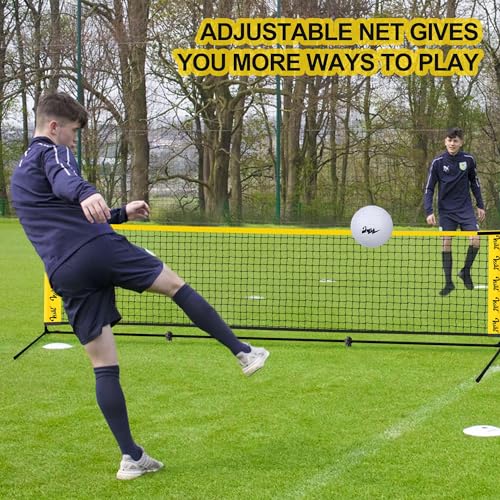 3-in-1 Portable Badminton, Volleyball & Pickleball Net Set for Adults, Adjustable Height 34"–7 ft for Backyards or Beach, Outdoor Sports Combo with Carry Bag, Rackets, Paddles & Balls - style: 17 ft wide Net
