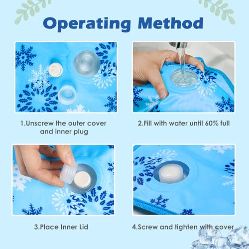 Dog Cooling Mat, Pet Washable Non-Toxic Summer Dogs Cats Cooling Pads Sleeping Kennel Mats Cool Ice Blanket for Indoor & Outdoor Dog Beach Essentials Gray 29.5 * 29.5IN - size: 29.5*29.5