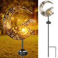 VIHOSE Solar Frog Outdoor Lights Waterproof Moon Garden Stake Lights Warm White LED Decorative Pathway Lighting for Yard, Lawn, Gifts for Mom, Women & Gardening Lovers