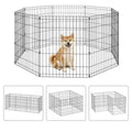 NChanmar Pet Dog Palypen Foldable Portable Metal Dog Fence Pet Exercise Pen for Outdoor & Indoor 30 Inch Height 8 Panels Puppy Palypen Kenne w/Door for Puppy Dogs Small Breeds, Black - size: 30 In