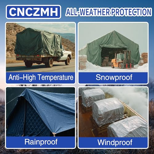 Tarp Waterproof 12x16 Feet, 8 Mil Thick Finished Size Blue Poly Tarpaulin Outdoor, Metal Grommets, Reinforced Edges, Multipurpose Tarps Protective Cover for Camping Boat Plant - color: Blue, size: 12x16ft
