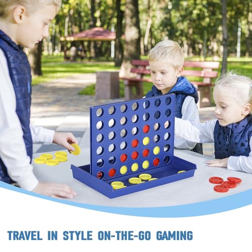 4 in a Row Connect Game Travel Board Game (Large) 11.8 inch x 8.4 inch - size: Large
