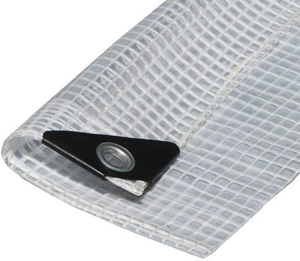 14 MIL Clear Premium Sun Shade Tarp Heavy Duty Canopy Top 6 oz 12x14 Mesh (6'x 30')(Finished Size 5.6 x 29.6) - size: 6'x30'