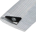 14 MIL Clear Premium Sun Shade Tarp Heavy Duty Canopy 6 oz 12x14 Mesh (7' x 40') (Finished Size 6.6 x 39.6) - size: 7' x 40'