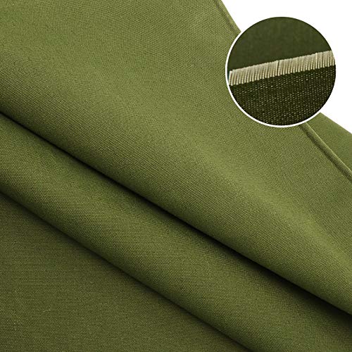 Boshen 16oz Canvas Tarps Heavy Duty Finished Size 16 x 20FT Outdoor Multipurpose Tarps UV/Tear/Wear Resistant Tarpaulin Green Tarp Cover for Car Boat Camping Firewood, w/Grommets - size: Finished Size: 16x20FT