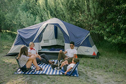 Stansport Tatami Straw Ground Mat 60" L x 78" W - color: Blue