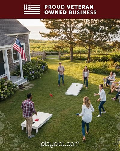 Play Platoon Cornhole Bags Weather Resistant- Set of 8 Regulation Bean Bags for Tossing- Official Professional Size & Weight Corn Hole Bags Two Color All Weather Cornhole Beans Bag Set with Tote Bag - color: Gray & Red