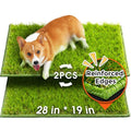 Hompet Artificial Dog Grass Pad for Dogs, 28"x19", Easy to Clean with Drainage Holes - size: 28 x 19"