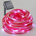 YEGUO Solar Rope Lights Outdoor Waterproof, 66ft 200 LED Candy Cane String Lights, 8 Modes Fairy Lights in Clear Thin Tube - color: Candy