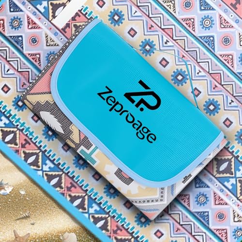 Waterproof Picnic Blankets, 60" x 80" Picnic Mat Outdoor Portable Travel Camping Bordeaux Blue