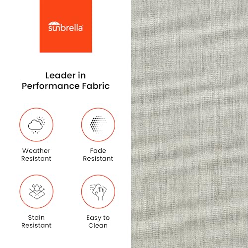 Covers & All Sunbrella Round Seat Cushion with Handle, Plush Outdoor Pillows and Chair Cushions for Home or Patio (26 x 5 Inch, Canvas Granite) - color: Canvas Granite, size: 26 x 5, style: Handle