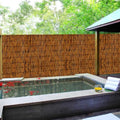 Natural Reed Fencing,4FT X 6.6T Reed Screen Balcony Reed Fence Bamboo Screen Fencing for Outdoor Backyard Patio（Brown） - size: 1 Pack 4FT×6.6FT